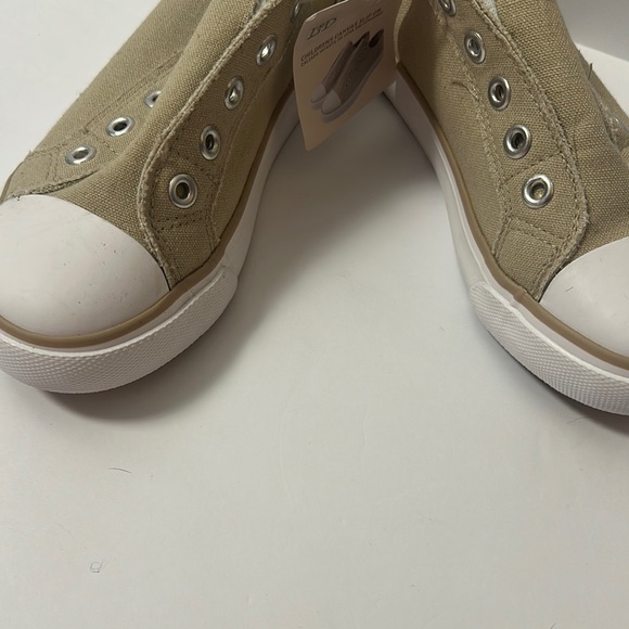 Lily & Dan Kids Tan Canvas Slip-On Shoes - Picture 5 of 5